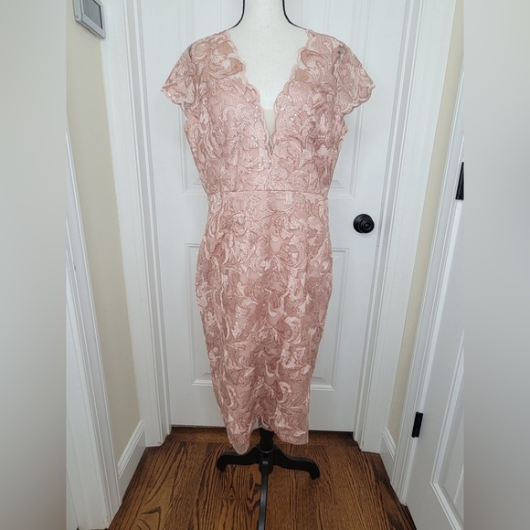 Baltic Born - Soieblu Elegant Lace Dress in Pink - Picture 2 of 10